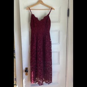 ASTR the Label Lace Midi Dress